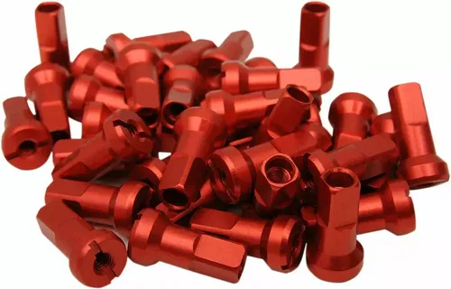 Moose Racing MX1 Motorcycle Anodized 8 Gauage Nipple Set Red 0211-0190