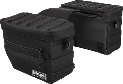 THRASHIN SUPPLY CO. Essential Saddlebags - Black TSB-0006