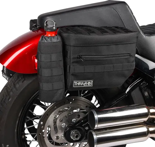 THRASHIN SUPPLY CO. Essential Saddlebags - Black TSB-0006