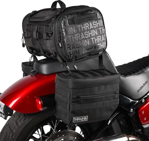 THRASHIN SUPPLY CO. Essential Saddlebags - Black TSB-0006