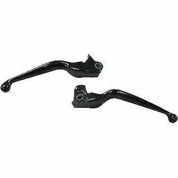 Drag Matte Black Wide Blade Clutch & Brake Levers Set for Harley Trikes