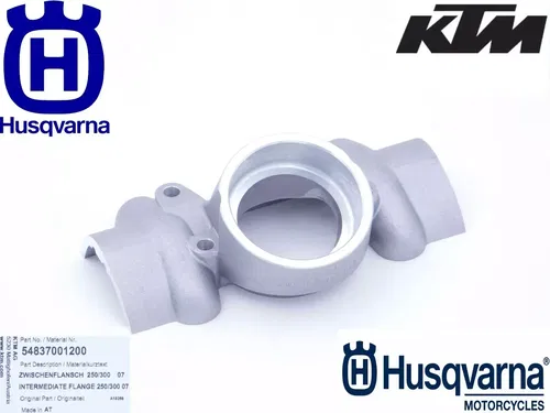INTERMEDIATE EXHAUST FLANGE 54837001200 KTM 250/300 2007-16 OEM Genuine