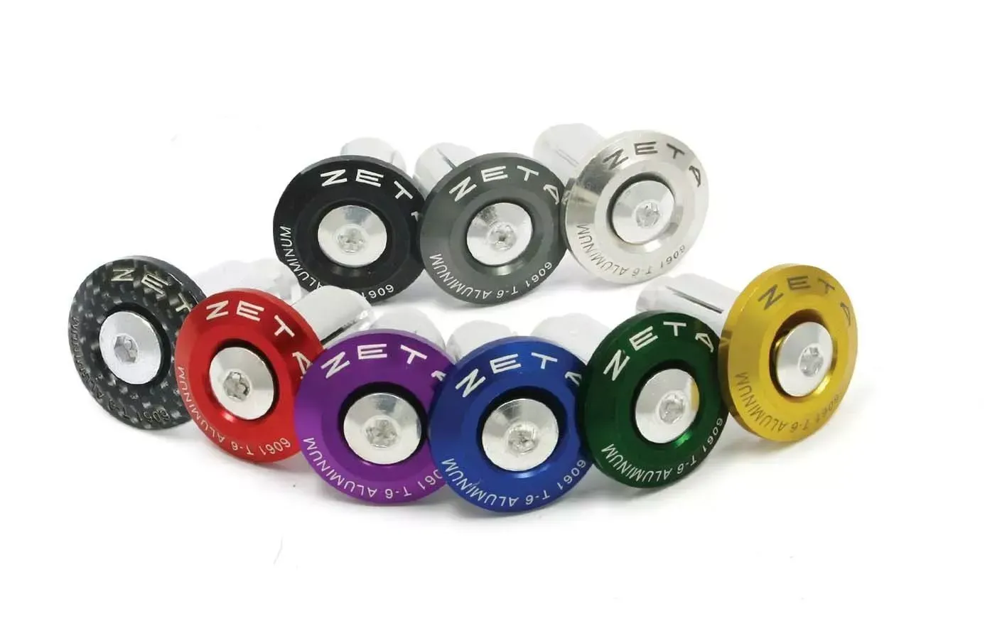 Zeta 29mm Bar End Plugs (2 Pack) Silver ZE48-7001