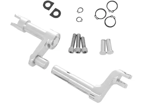 Chrome Extended Forward Control Conversion Kit for Harley Davidson by V-Twin