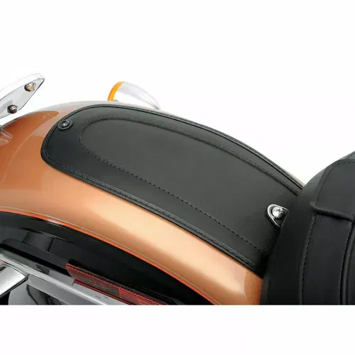 Drag Specialties Smooth Blk Vinyl Fender Bib Harley Sportster FXR Big Twin