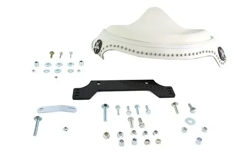 V-TWIN WHITE LEATHER SOLO SEAT KIT HARLEY 2009-UP FLTP / 2022-UP FLHTK 47-0927