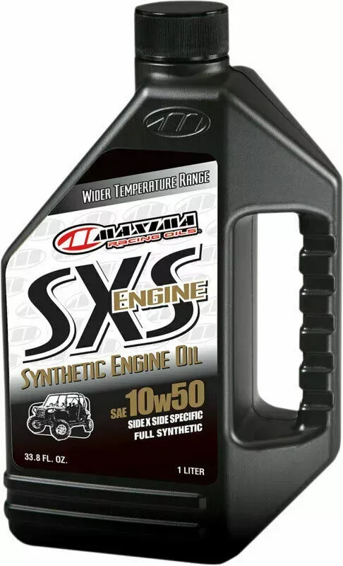 Maxima Racing Oil SXS UTV Synthetic 4-Stroke Engine/Motor Oil | 10W-50 | 1 Liter