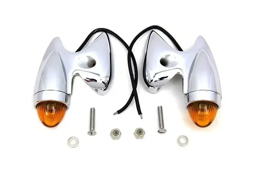 Gunner Style Marker Lamp Set for Harley Davidson 1941-1957 FL by V-Twin