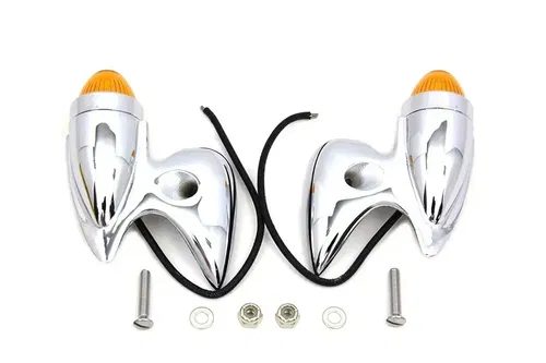 Gunner Style Marker Lamp Set for Harley Davidson 1941-1957 FL by V-Twin