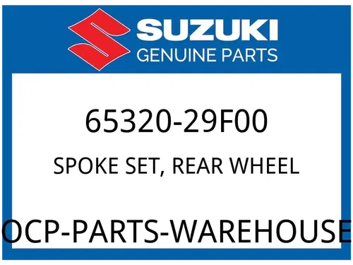 Suzuki OEM Part 65320-29F00 SPOKE SET REAR WHEEL
