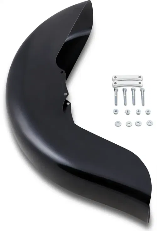 KLOCK WERKS Benchmark Front Fender Kit - Non-Raked - Steel - 21"