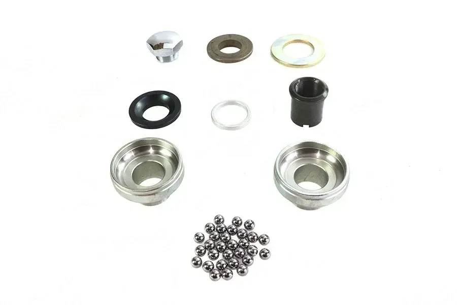 V-Twin Zinc Plated Fork Neck Cup Kit fits Harley Davidson 24-1474