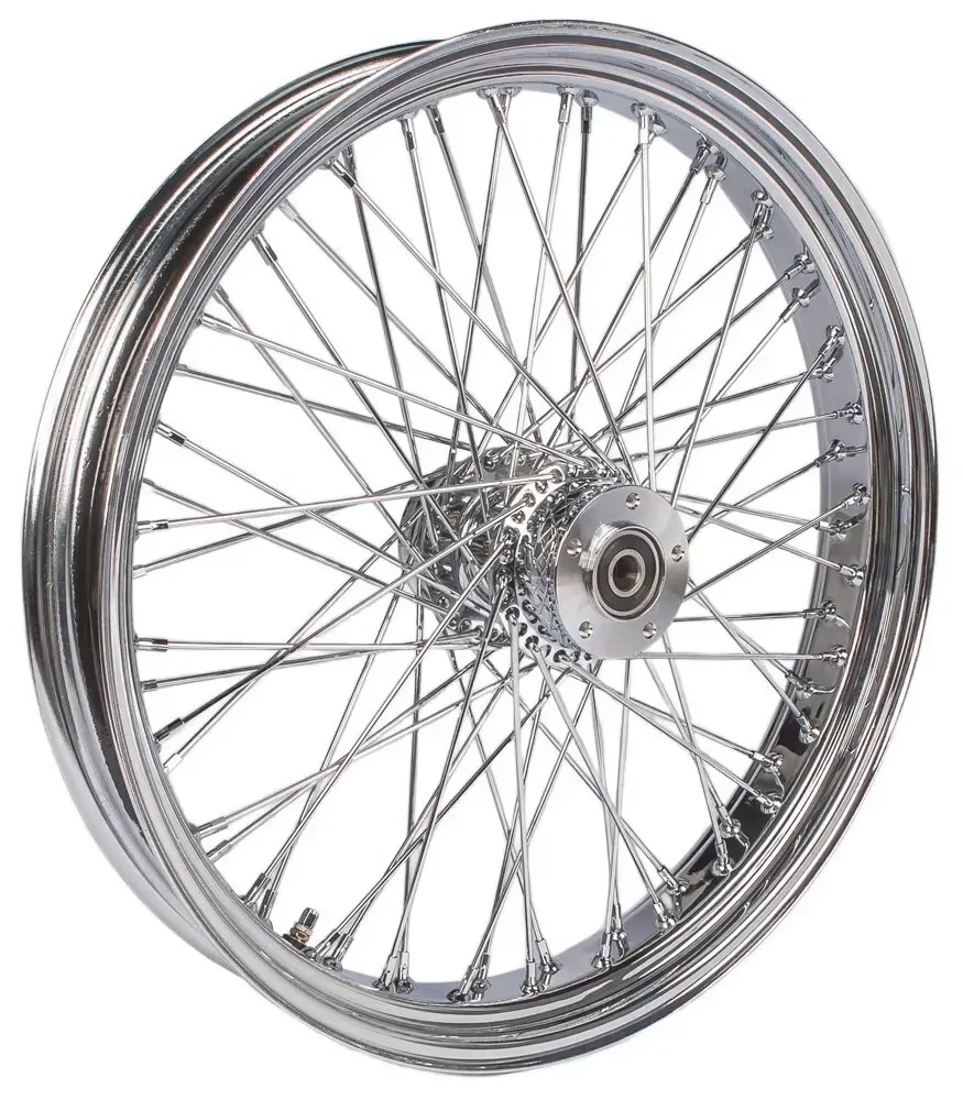 HARDDRIVE Front 60 Spoke Wheel 23 x 3.5 Chrome Dual Disc 3/4" Axle  576-04186