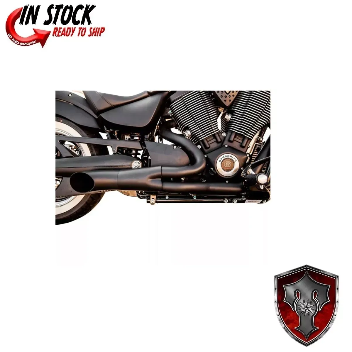 Trask Performance 2:1 Exhaust - Black - Victory 1810-2277