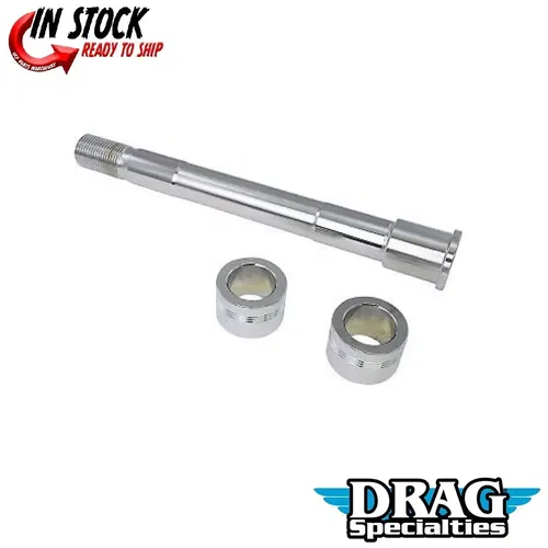Drag Specialties Chrome Front Axle Kit 18-22 Street Bob & 18-20 Low Rider