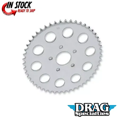 Drag Specialties 1210-0364 48-Tooth Chrome 530 Chain Conversion Rear Sprocket