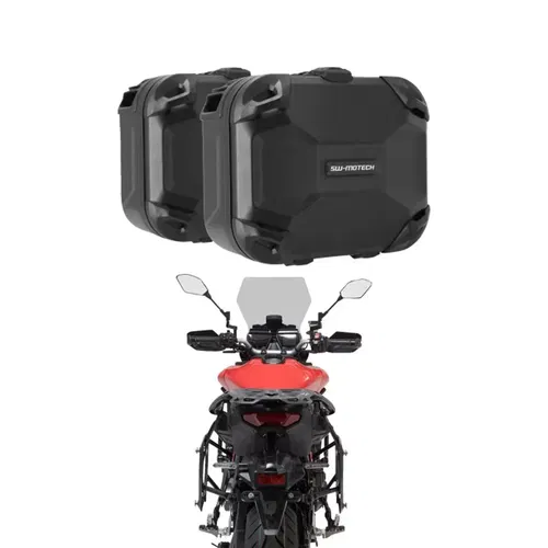 SW-MOTECH DUSC HARD CASE LUGGAGE SYSTEM YAMAHA 21-22 TRACER 9GT 24 TRACER 9GT+