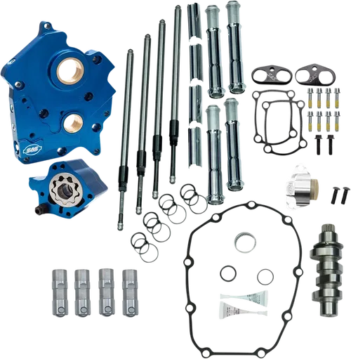 S&amp;S CYCLE Cam Chest Kit With Plate - Chain Drive - Water Cooled - 465 Cam -