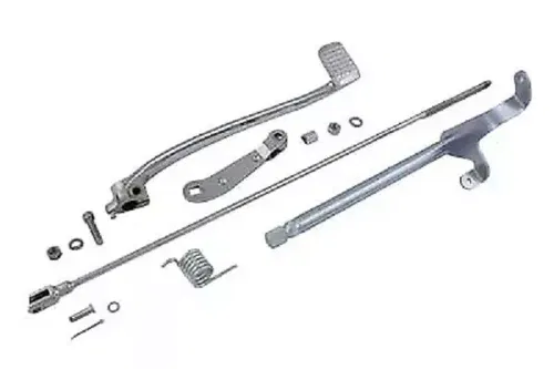 Brake Pedal Linkage Kit Rear Chrome fits Harley Davidson 22-0811