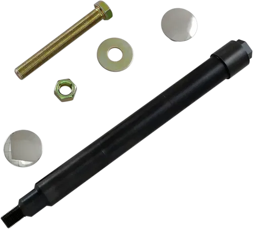 KLOCK WERKS Axle Kit - Flush Mount - Front - Black Fits w/Polished End Caps