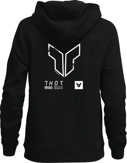 THOR Fits Women's Trax Pullover Hoodie - Black - Medium 3051-1236