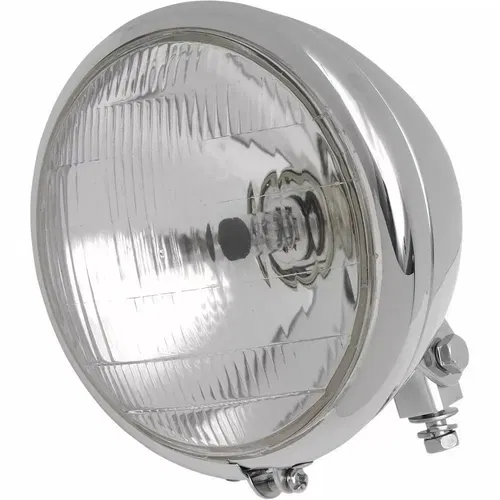 Drag Specialties Chrome Custom 6.5" Headlight Assembly Harley Motorcycle