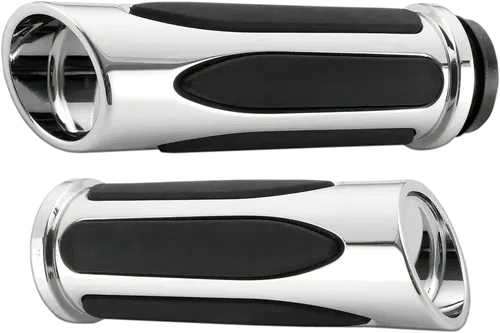 ARLEN NESS Deep Cut Comfort Series Grips - Cable - Chrome 07-050
