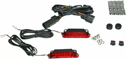 Custom Dynamics Red Luggage Rack LED Light Kit Harley 2040-2339