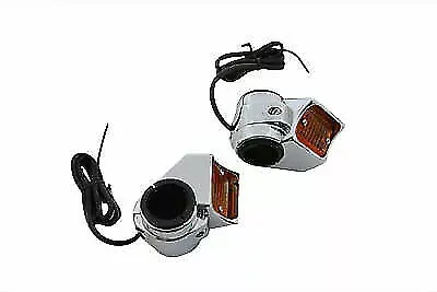 V-Twin Chrome Marker Lamp Kit Single Filament 33-0581