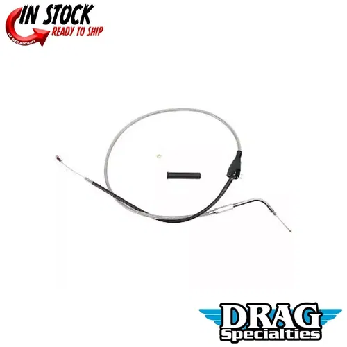 Drag Specialties 0651-0173 Stainless Braided Idle Cable