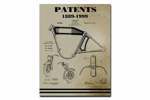 Motorcycle Engine Patent Book for Harley Davidson by V-Twin