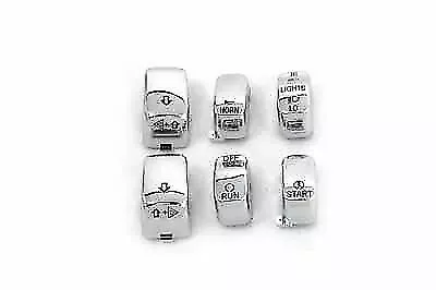 Chrome Switch Cover Set for Harley Davidson by V-Twin
