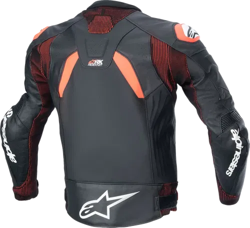 ALPINESTARS GP Plus Fits R V4 Rideknit? LeatheR Jacket - Black/Red Fluo/White -