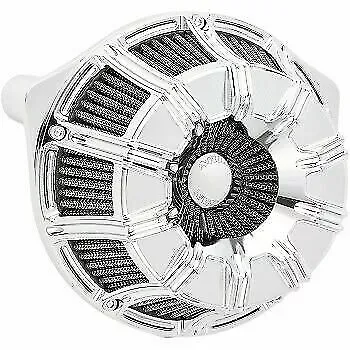 Arlen Ness Chrome 10-Gauge Inverted Series Air Cleaner for M8 1010-2307