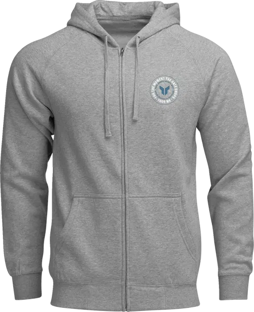 THOR Badge Zip-Up Hoodie - Heather Gray - 3XL 3050-7028