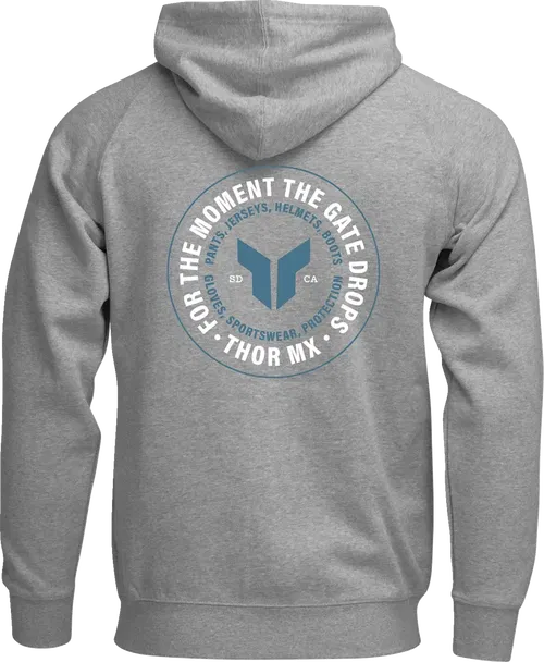 THOR Badge Zip-Up Hoodie - Heather Gray - 3XL 3050-7028