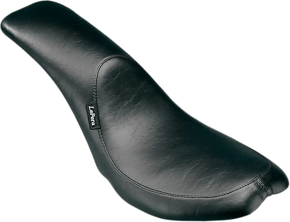 LE PERA Fits Silhouette Full-Length Seat - Smooth - Black - FX/FL '65-'84 L-862