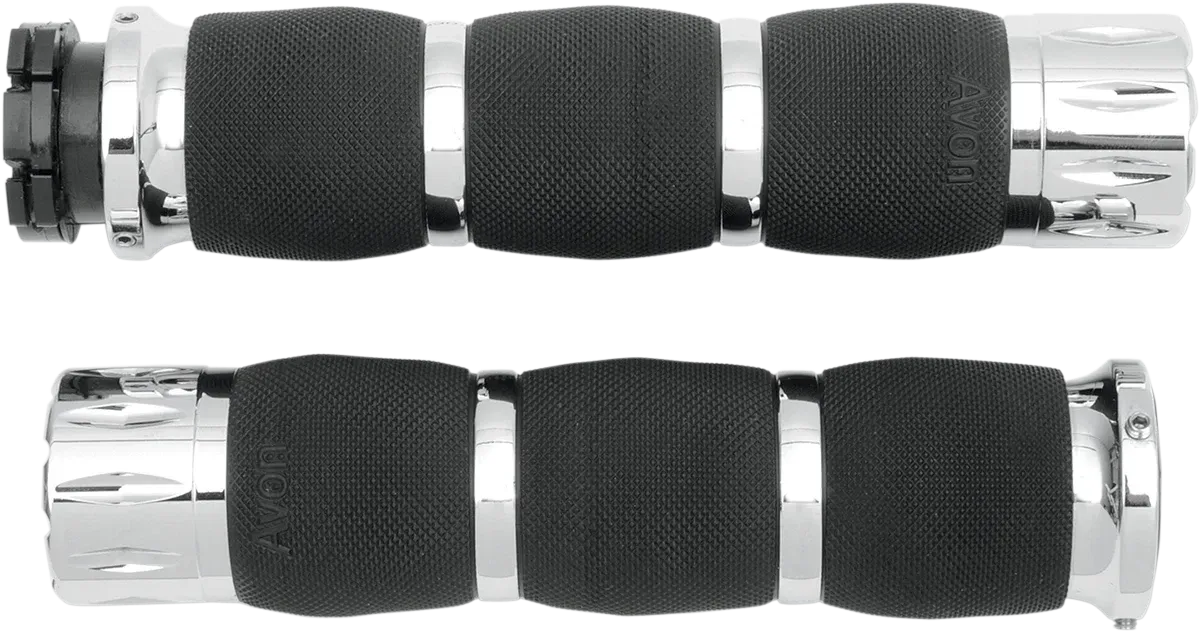 AVON GRIPS Rival Fits Air Cushioned Grips - Metric - Chrome MT-Air-90-CH-RI