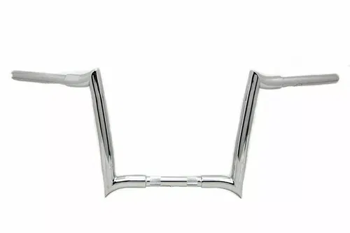 12" Ape Handlebar without Indents Chrome for Harley Davidson by V-Twin