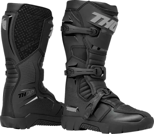 THOR Blitz Fits XR Trail Boots - Black/Gray - Size 8 3410-3128