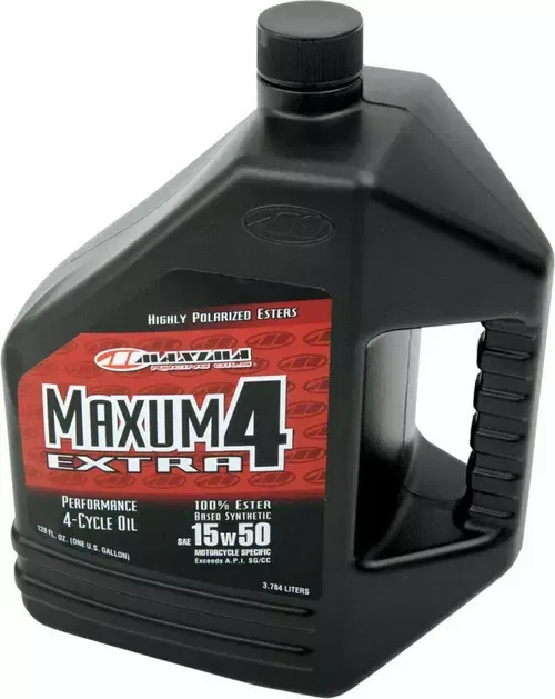 Maxima Racing Oil Maxum 4 Extra 4-Stroke Synthetic Motor Oil | 15W-50 | 1 Gallon