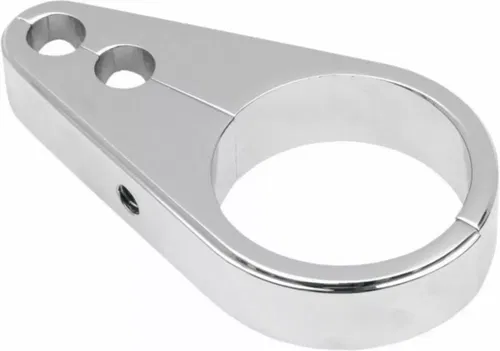Chrome Cable Clamp for Dual Throttle 1-1/4" Frame/Handlebars on Harley Davidson