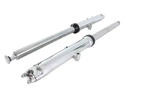V-Twin  Factory Sample 41mm Fork Slider Assembly w/ Chrome Sliders 1980-83 FX