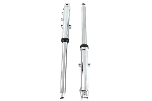 V-Twin  Factory Sample 41mm Fork Slider Assembly w/ Chrome Sliders 1980-83 FX