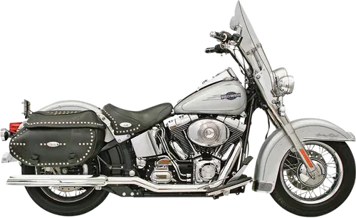 BASSANI XHAUST Tru Dual Exhaust - '07-'17 Softail Fits SFT-212