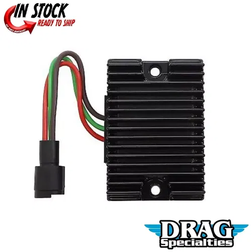 Drag Specialties 2112-1054 Black Premium Voltage Regulator for 82-84 Sportster