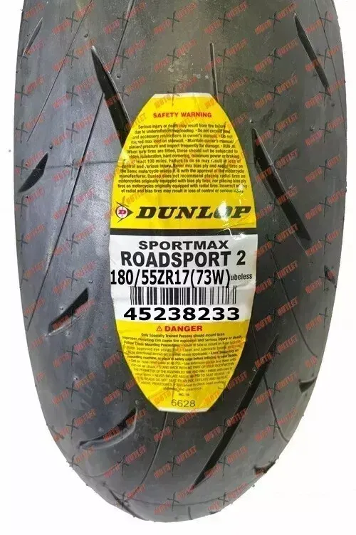 Dunlop Roadsport 2 120/70ZR17 180/55ZR17 Front Rear Set Motorcycle Tires II