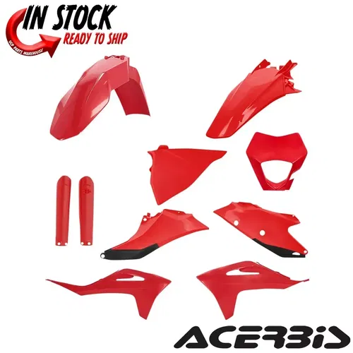 Acerbis Full Plastic Kit Red/Black 1403-3353