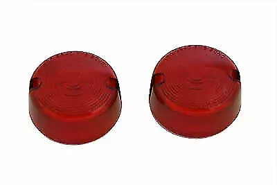 V-Twin Turn Signal Lens Set Red for Harley Davidson