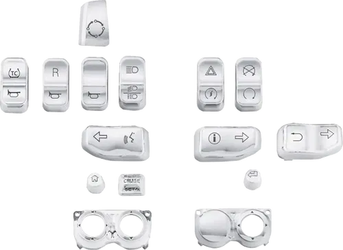 DRAG SPECIALTIES Fits SwitCh Cap Kit - Chrome H18-0357CO-C
